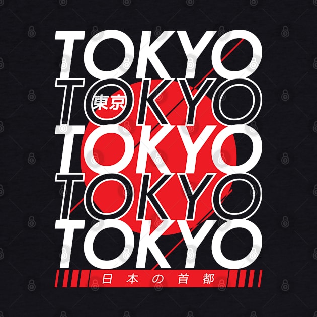 Tokyo - Japanese Cities Typography Series by skinnyrepublic